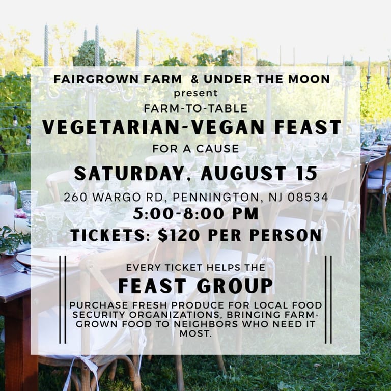 Farm-to-Table Vegetarian-Vegan Feast-Pennington,NJ