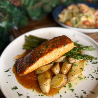 Maple Bourbon Salmon