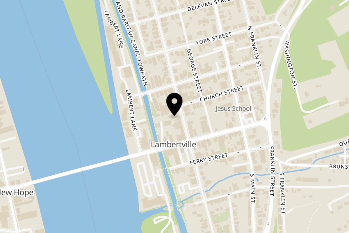 Map showing the location of Under the Moon Lambertville - Under the Moon on 23 N Union St in Lambertville